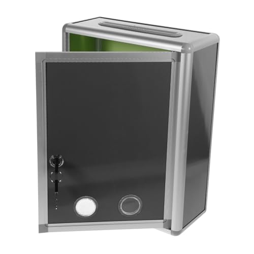 HOMSFOU 1 Satz Wandmontierte Vorschlagsbox mit Schloss Abschließbarer Briefkasten für Büro Spenden und Meinungsäußerungen und Langlebig HOMSFOU 1 Satz Wandmontierte Vorschlagsbox mit Schloss Abschließbarer Briefkasten für Büro Spenden und Meinungsäußerungen und Langlebig von HOMSFOU