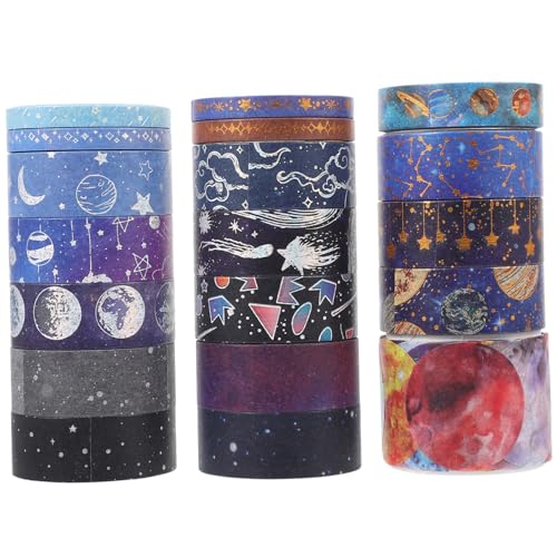 HOMSFOU 1 Satz Washi Tape Dekoratives Klebeband Für Scrapbooking Diy Handwerk Gestalten Vielseitige Verwendung Für Journaling Und Hochwertigem Japanischem Verschiedenen Stilvollen 19rollen von HOMSFOU