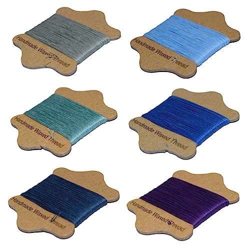 HOMSFOU 1 Satz Waxed Thread Für Lederhandwerk Handnähgarn Gemischten Farben Für Diy Projekte Langlebig Und Strapazierfähig Für Buchbinderei Und Reparaturen 6 Stück von HOMSFOU