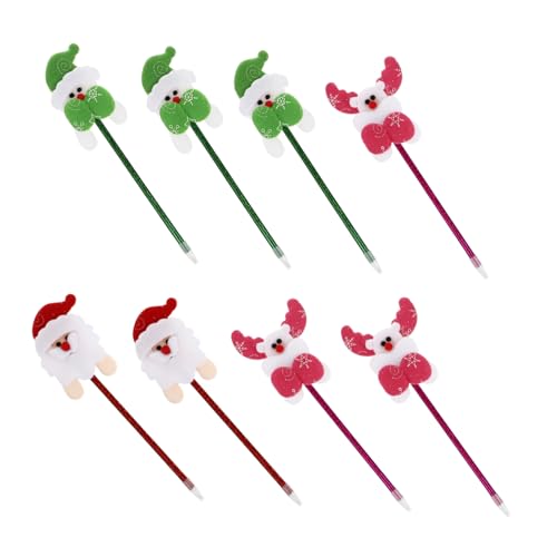 HOMSFOU 1 Satz Weihnachtsstift Stifte Kugelschreiber Mehrfarbiger Stift Schreibwaren Weihnachten Stift Für Festival Ästhetisch Schulbedarf Stifthalter Kunststoff 8 Stück HOMSFOU 1 Satz Weihnachtsstift Stifte Kugelschreiber Mehrfarbiger Stift Schreibwaren Weihnachten Stift Für Festival Ästhetisch Schulbedarf Stifthalter Kunststoff 8 Stück von HOMSFOU