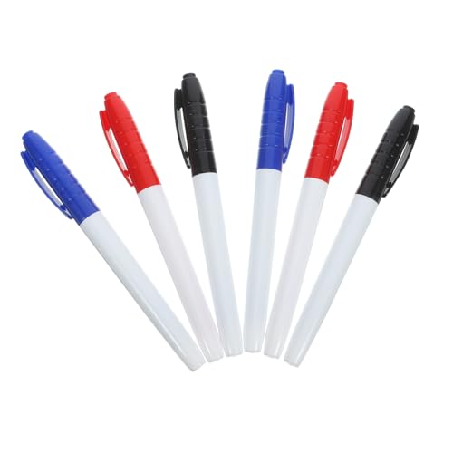 HOMSFOU 1 Satz Whiteboard Marker Radierbare Stifte Mit Feiner Spitze Wasserbasierte Für Schule Büro Und Zuhause Je 6 Stück HOMSFOU 1 Satz Whiteboard Marker Radierbare Stifte Mit Feiner Spitze Wasserbasierte Für Schule Büro Und Zuhause Je 6 Stück von HOMSFOU