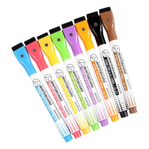 HOMSFOU 1 Satz Whiteboard-stift Magnetische Trocken Abwischbare Marker Planke Schule Für Löschbar Wischen Weiß Markierungen Tafel Malen Magnetische Trockenlöschung Radiergummi Pp 8 Stück HOMSFOU 1 Satz Whiteboard-stift Magnetische Trocken Abwischbare Marker Planke Schule Für Löschbar Wischen Weiß Markierungen Tafel Malen Magnetische Trockenlöschung Radiergummi Pp 8 Stück von HOMSFOU