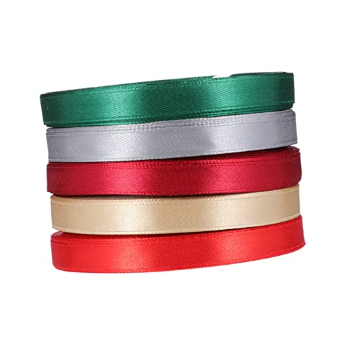 HOMSFOU 1 Satz Wickelband Rotes Band Natürlich Papierband Urlaub Satinbänder Weiß Für Stoffband Weihnachtsband Verpackungsband Verpackungszubehör Polyester 5rollen HOMSFOU 1 Satz Wickelband Rotes Band Natürlich Papierband Urlaub Satinbänder Weiß Für Stoffband Weihnachtsband Verpackungsband Verpackungszubehör Polyester 5rollen von HOMSFOU