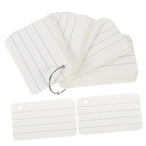 HOMSFOU 1 Satz Wortspeicherkarten FlashCard schlank Leerzeichen einfache Karten Index Mini-Karteikarten leere Kartenmasse DIY-Karten leere Karteikarten leere papierkarte Eisenring HOMSFOU 1 Satz Wortspeicherkarten FlashCard schlank Leerzeichen einfache Karten Index Mini-Karteikarten leere Kartenmasse DIY-Karten leere Karteikarten leere papierkarte Eisenring von HOMSFOU