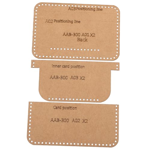 HOMSFOU 1 Satz handgefertigtes Leder Vorlage für die Brieftaschenproduktion Vorlagen für Geldbörsenmuster multifunktionswerkzeug Brieftaschen-Vorlagen, Schablonen Orange HOMSFOU 1 Satz handgefertigtes Leder Vorlage für die Brieftaschenproduktion Vorlagen für Geldbörsenmuster multifunktionswerkzeug Brieftaschen-Vorlagen, Schablonen Orange von HOMSFOU