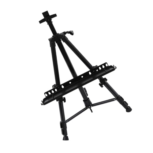 HOMSFOU 1 Satz stehende Staffelei künstler staffelei Leichte Zeichenstaffelei Malerei Staffelei Malstaffelei zum Malen auf Künstlerstaffeleien zum Malen Aluminiumlegierung Black von HOMSFOU