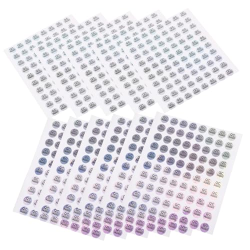 HOMSFOU 1 Satz -tag Aufkleber Beschriftungen Klebeetiketten Etiketten Aufkleber Inspektion Testen Klebetiketten Qualitätsprüfetiketten Qc-testaufkleber Pvc Selbstklebend 2400 Stück von HOMSFOU