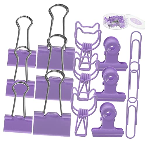 HOMSFOU 1 Schachtel Büroklammer Mit Langem Kleine Büroklammern Lange Schwanzklammern Büromaterial Sortieren Halter Für Büroklammern Büroklammerhalter Papierklammern Violett Metall HOMSFOU 1 Schachtel Büroklammer Mit Langem Kleine Büroklammern Lange Schwanzklammern Büromaterial Sortieren Halter Für Büroklammern Büroklammerhalter Papierklammern Violett Metall von HOMSFOU
