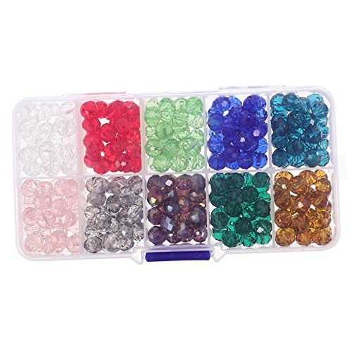 HOMSFOU 1 Schachtel Bunte Glasperlen DIY Bastelperlen für Schmuckherstellung Spacer Perlen für Armbänder und Kreative Bastelideen und Heimdekoration von HOMSFOU