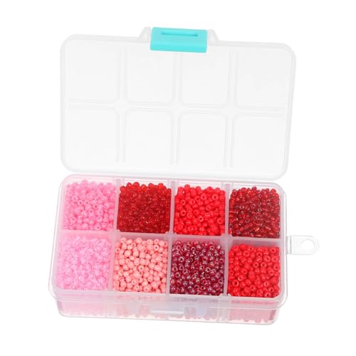 HOMSFOU 1 Schachtel Bunte Mini-perlen Saatperlen für Schmuckherstellung Farbenfrohe Runde Spacer Perlen DIY Bastelperlen für Armbänder Halsketten Ohrringe Langlebig und Vielseitig von HOMSFOU