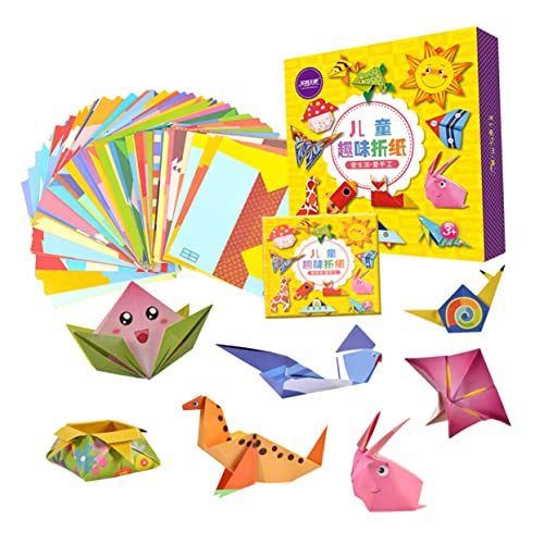 HOMSFOU 1 Schachtel Bunte Origami Papier für Bastelmaterial mit Vielfältigen Mustern Sicher und Einfach zu Falten Fördert die Eltern Junge Mädchen Beziehung und Kreative Projekte HOMSFOU 1 Schachtel Bunte Origami Papier für Bastelmaterial mit Vielfältigen Mustern Sicher und Einfach zu Falten Fördert die Eltern Junge Mädchen Beziehung und Kreative Projekte von HOMSFOU