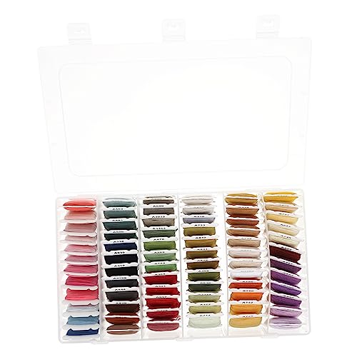 HOMSFOU 1 Schachtel Bunte Stickgarne Farben Diy Stickfäden für Handarbeiten für Armbänder Taschen Kunstprojekte und Kleidung Langlebig und Vielseitig Einsetzbar von HOMSFOU