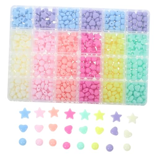 HOMSFOU 1 Schachtel Diy Fünfzackstern Herz Acrylperlen für Verschiedenen Farben Leicht für Armbänder und Bastelprojekte Vielseitig Einsetzbar HOMSFOU 1 Schachtel Diy Fünfzackstern Herz Acrylperlen für Verschiedenen Farben Leicht für Armbänder und Bastelprojekte Vielseitig Einsetzbar von HOMSFOU
