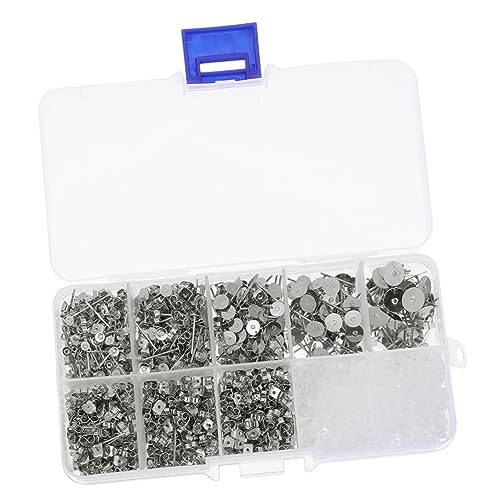 HOMSFOU 1 Schachtel Diy Ohrring Stift Set Material für Ohrstecker Ohrstöpsel und Schmuckherstellung Silberne Ohrstecker für Kreative Bastelprojekte HOMSFOU 1 Schachtel Diy Ohrring Stift Set Material für Ohrstecker Ohrstöpsel und Schmuckherstellung Silberne Ohrstecker für Kreative Bastelprojekte von HOMSFOU
