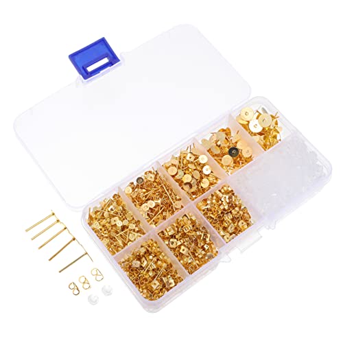 HOMSFOU 1 Schachtel Earring Back Stoppers Set mit Verschiedenen Ohrrückstopfen für Diy Schmuckherstellung für Ohrringe und Ohrstecker Metallisch für Anfänger und Profis HOMSFOU 1 Schachtel Earring Back Stoppers Set mit Verschiedenen Ohrrückstopfen für Diy Schmuckherstellung für Ohrringe und Ohrstecker Metallisch für Anfänger und Profis von HOMSFOU
