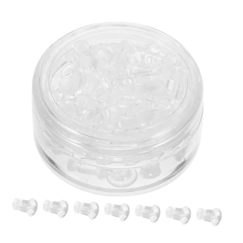 HOMSFOU 1 Schachtel Earring Stoppers Transparent Ohrstecker Verschlüsse für DIY Schmuckherstellung Langlebig und Kompatibel mit Ohrringen und Ohrsteckern von HOMSFOU