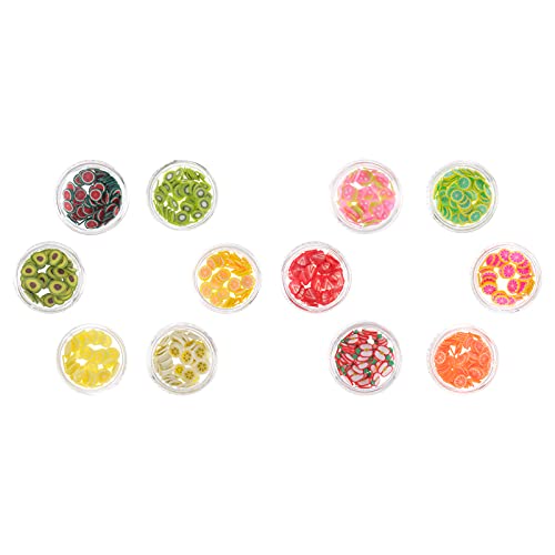 HOMSFOU 1 Schachtel Farben Frucht Chip Nagelsequins Diy Nail Art Dekoration für Kreative Maniküre für Partys und Festivals Praktische und Ansprechende Nagelkunst Zubehörteile von HOMSFOU