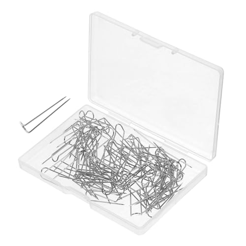 HOMSFOU 1 Schachtel Förmige Nähnadeln Quiltnadeln für Stoffe für Pinnwände Korktafeln und Bastelarbeiten Praktischer Aufbewahrungsbox Leicht zu Handhaben für Leichte Mittlere Stoffe von HOMSFOU