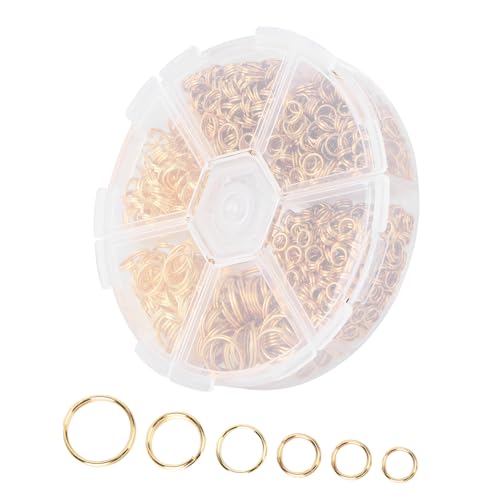 HOMSFOU 1 Schachtel Goldene Diy Ringe für Schmuckherstellung Biegeringe und Anhänger Zubehör für Kreative Bastelprojekte Geeignet für Schlüsselanhänger Handtaschen und Handyhüllen HOMSFOU 1 Schachtel Goldene Diy Ringe für Schmuckherstellung Biegeringe und Anhänger Zubehör für Kreative Bastelprojekte Geeignet für Schlüsselanhänger Handtaschen und Handyhüllen von HOMSFOU
