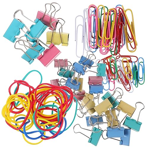HOMSFOU 1 Schachtel Halter für Büroklammern farbig Multifunktions-Dateiclips Büroklammern Büro büroklammern set Büroklammernbox kleine Büroklammern Büroklammer für den Schreibtisch Metall von HOMSFOU
