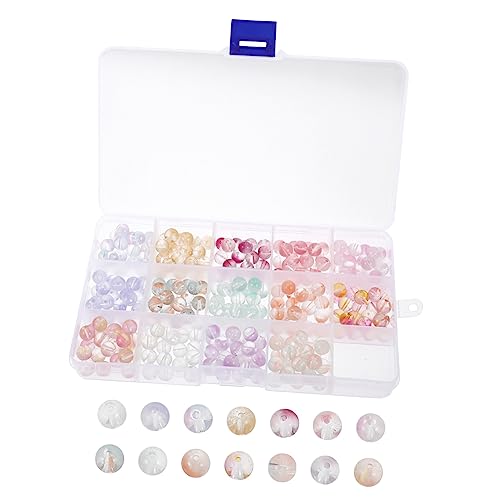 HOMSFOU 1 Schachtel Klaren Glasperlen Set DIY Bastelperlen für Armbänder und Ohrringe Vielseitige Schmuckzubehör für Handarbeiten und Kreative Projekte HOMSFOU 1 Schachtel Klaren Glasperlen Set DIY Bastelperlen für Armbänder und Ohrringe Vielseitige Schmuckzubehör für Handarbeiten und Kreative Projekte von HOMSFOU