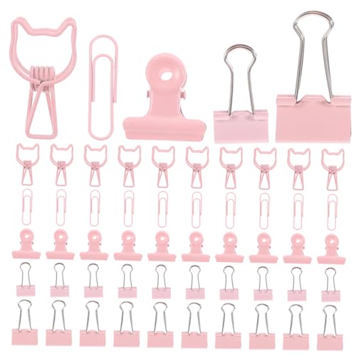 HOMSFOU 1 Schachtel Multifunktionale Büroklammern Set Dekorative Binder Clips für Dokumente Geld und für Büro Schule Zuhause Teiliges Set von HOMSFOU