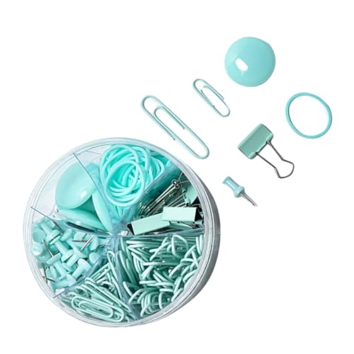 HOMSFOU 1 Schachtel Multifunktionales Set aus Bunten Büroklammern und Pinnnadeln Praktische Dokumentenfixierer und Aktenklammern für Notizen Karten und HOMSFOU 1 Schachtel Multifunktionales Set aus Bunten Büroklammern und Pinnnadeln Praktische Dokumentenfixierer und Aktenklammern für Notizen Karten und von HOMSFOU