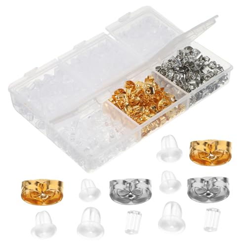 HOMSFOU 1 Schachtel Ohrringrücken ohrring stopper ohrring zubehör schmuckherstellung zubehör Ohrstopfen Ohrringrückersatz Ohrringe machen Zubehör Ohrring zurück Schmuckzubehör Metall HOMSFOU 1 Schachtel Ohrringrücken ohrring stopper ohrring zubehör schmuckherstellung zubehör Ohrstopfen Ohrringrückersatz Ohrringe machen Zubehör Ohrring zurück Schmuckzubehör Metall von HOMSFOU