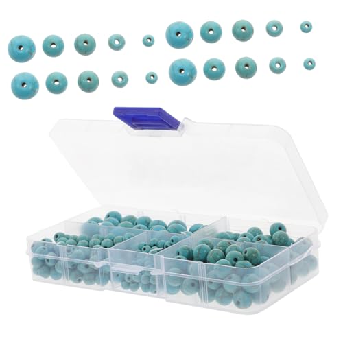 HOMSFOU 1 Schachtel Runde Naturstein Perlen für DIY Schmuckherstellung Lose Glatte Abstandsperlen für Armbänder und Ideen HOMSFOU 1 Schachtel Runde Naturstein Perlen für DIY Schmuckherstellung Lose Glatte Abstandsperlen für Armbänder und Ideen von HOMSFOU