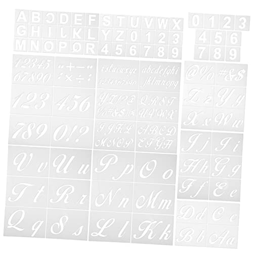 HOMSFOU 1 Set Alphanumerische Vorlage Wiederverwendbare Zahlenschablone Buchstabenschablonen Zum Basteln Malen Zeichnen Schablonen Für Alphabet Vorlagen Kalligraphie Schablonen HOMSFOU 1 Set Alphanumerische Vorlage Wiederverwendbare Zahlenschablone Buchstabenschablonen Zum Basteln Malen Zeichnen Schablonen Für Alphabet Vorlagen Kalligraphie Schablonen von HOMSFOU