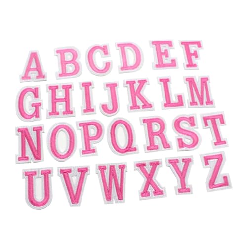 HOMSFOU 1 Set Buchstaben Stoffaufkleber Gestickte Aufkleber Patches Für Jacken Zum Aufkleben Kleidung Abzeichen Stoffaufkleber Patch Patches Für Jeans Gestickte Buchstaben von HOMSFOU