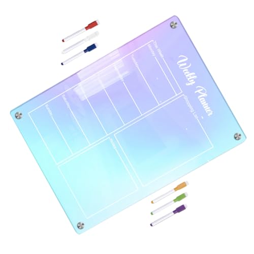 HOMSFOU 1 Set Magnetisches Message Board Magnetisches Trocken Abwischbares Radiergummi Essensplaner Board Magnetischer Kalender Kühlschrankkalender Whiteboard Monatsplaner Der HOMSFOU 1 Set Magnetisches Message Board Magnetisches Trocken Abwischbares Radiergummi Essensplaner Board Magnetischer Kalender Kühlschrankkalender Whiteboard Monatsplaner Der von HOMSFOU
