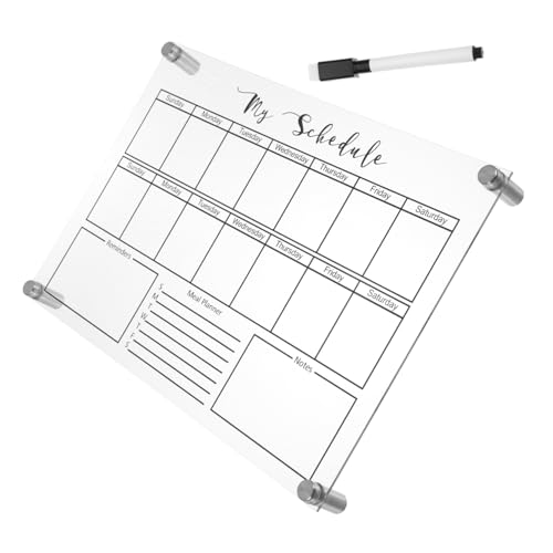 HOMSFOU 1 Set Notiztafel Whiteboard Radiergummi Planung Wöchentliche Trockenlöschtafel Klare Kleine Trockenlöschtafel Mini Kreidetafel Magnetisches Whiteboard Trockenlöschtafel HOMSFOU 1 Set Notiztafel Whiteboard Radiergummi Planung Wöchentliche Trockenlöschtafel Klare Kleine Trockenlöschtafel Mini Kreidetafel Magnetisches Whiteboard Trockenlöschtafel von HOMSFOU