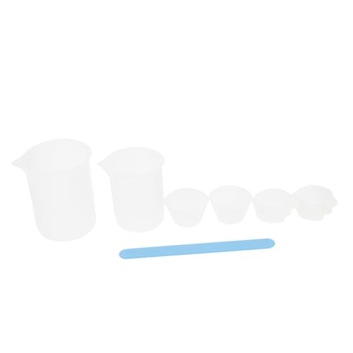 HOMSFOU 1 Set Silikonformen Set Mess Epoxid DIY Werkzeug Silikon DIY Werkzeug Pigment Mischwerkzeug Farbmischbecher Rührlöffel DIY Bastelbedarf Kristall Epoxid Wiederverwendbar von HOMSFOU