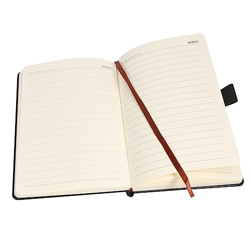 HOMSFOU 1stück Notizbuch Pu Retro Notepad Für Büro Und Schule Dickes Praktisches Business Notizbuch Leicht Und Tragbar Für Notizen Schwarz HOMSFOU 1stück Notizbuch Pu Retro Notepad Für Büro Und Schule Dickes Praktisches Business Notizbuch Leicht Und Tragbar Für Notizen Schwarz von HOMSFOU