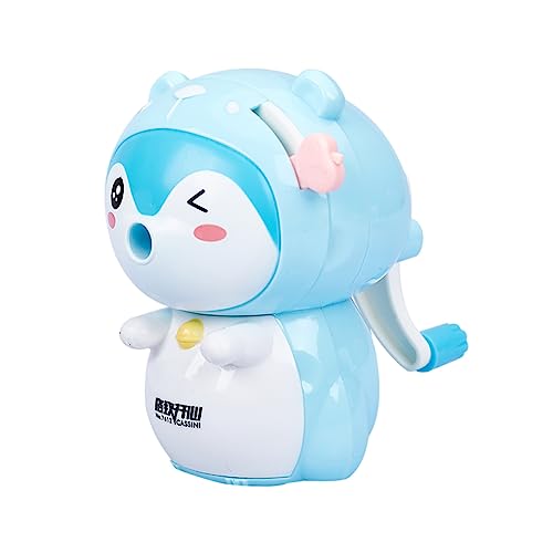 HOMSFOU 1 Stück Cartoon Pencil Sharpener Fox Design Hand Pencil Sharpener für Schule Tragbar für Freunde Handkurbel für Einfache Benutzung von HOMSFOU