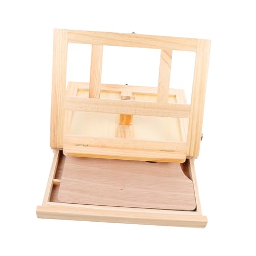 HOMSFOU 1 Stück Desktop Easel Holz mit Schublade Faltbarer Malständer Tragbarer Displayhalter für Bilderrahmen und Kunstwerke für Arbeiten und Präsentationen Holzfarbe HOMSFOU 1 Stück Desktop Easel Holz mit Schublade Faltbarer Malständer Tragbarer Displayhalter für Bilderrahmen und Kunstwerke für Arbeiten und Präsentationen Holzfarbe von HOMSFOU