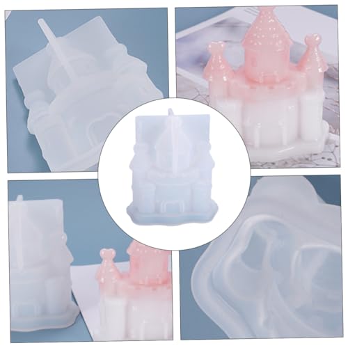 HOMSFOU 1 Stück Diy Silikon Gießform für Schloss Statue Vielseitige Silikonform für Bastelarbeiten für Kreative Projekte und Dekorationen Leicht zu Handhaben Verwenden von HOMSFOU