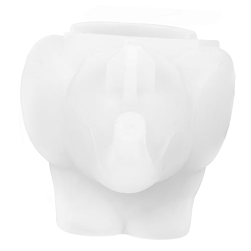 HOMSFOU 1 Stück Elephant Shape Silicone Mold für Epoxidharz Diy Make Up Aufbewahrung Silikonform für Bastelarbeiten Detailreiches Elefantendesign von HOMSFOU