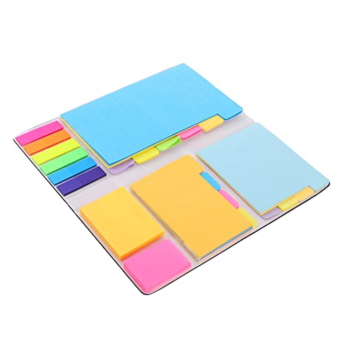 HOMSFOU 1 Stück Haftnotizen Kreatives Notizbuch mit Selbstklebenden Index Tabs für Büro und Alltag Stark Haftend Wasserbasierter Kleber Schwarz von HOMSFOU