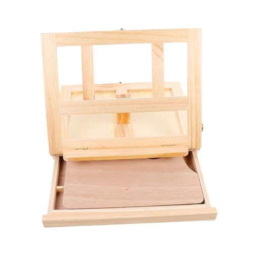 HOMSFOU 1 Stück Holz Staffelei mit Schublade Klappbare Staffelei Tragbarer Malständer für Gemälde Fotos und Kunstwerke Holzfarbe und Leicht für Projekte HOMSFOU 1 Stück Holz Staffelei mit Schublade Klappbare Staffelei Tragbarer Malständer für Gemälde Fotos und Kunstwerke Holzfarbe und Leicht für Projekte von HOMSFOU