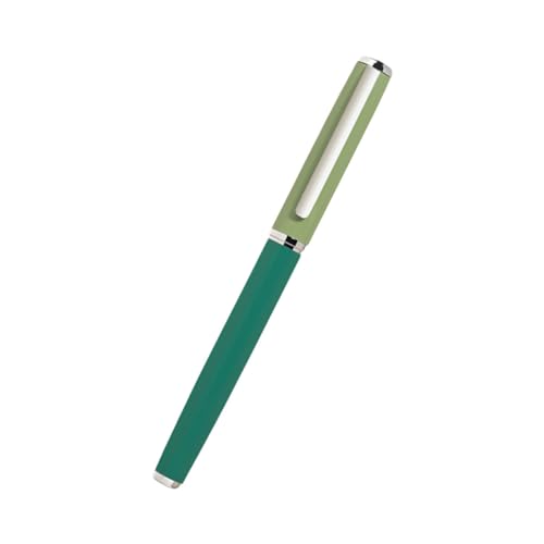 HOMSFOU 1 Stück Kalligrafie Füllfederhalter für Schüler und Bürobedarf Grüner Signature Pen mit Feiner Spitze für Schreiben und Zeichnen von HOMSFOU