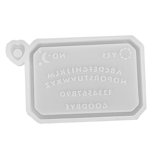 HOMSFOU 1 Stück Kristall-Epoxy-Form geformt Formen selber machen Fondant Wahrsagebehälterformen handwerkliche Gießform silikonform selber machen Kristall -Epoxidform Kieselgel Weiß von HOMSFOU