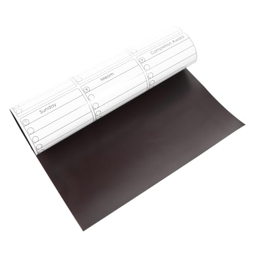 HOMSFOU 1 Stück Magnetischer Zeitplan Werkzeug für Kühlschrankmagnete Magnetisches Whiteboard für den Kühlschrank löschbarer Kalender Planke Magnet Kühlschrank Notizblock von HOMSFOU
