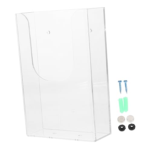 HOMSFOU 1 Stück Wandmontierter Transparenter Dokumentenorganizer Hängender Prospekthalter für Büro und Zuhause Platzsparend Stabil und Leicht Zugänglich für Ordentliche Aufbewahrung von HOMSFOU 1 Stück Wandmontierter Transparenter Dokumentenorganizer Hängender Prospekthalter für Büro und Zuhause Platzsparend Stabil und Leicht Zugänglich für Ordentliche Aufbewahrung von von HOMSFOU