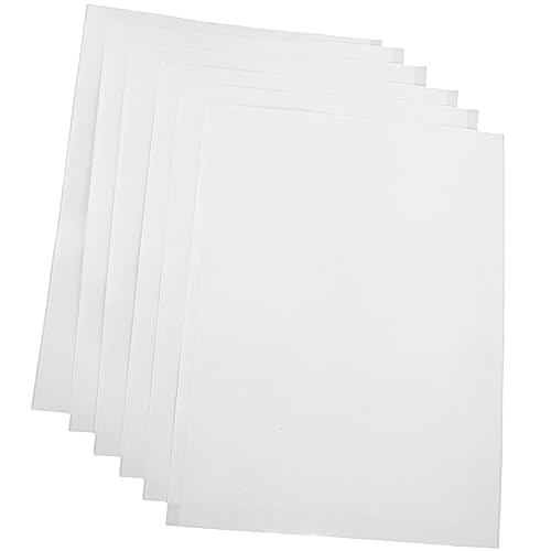 HOMSFOU 10 Blatt Doppelseitiges Klebeband Transparentes Pet Stickerpapier für Bastelarbeiten Selbstklebendes Quadratpapier für Schulprojekte und Organisation von HOMSFOU