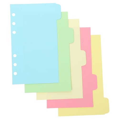 HOMSFOU 10 Blatt Farbige Index Trennblätter für Ringbuch Teiliges mit Beschreibbaren Tabs für Notizbuch Organizer Dokumentenklassifizierung und Studienunterlagen HOMSFOU 10 Blatt Farbige Index Trennblätter für Ringbuch Teiliges mit Beschreibbaren Tabs für Notizbuch Organizer Dokumentenklassifizierung und Studienunterlagen von HOMSFOU