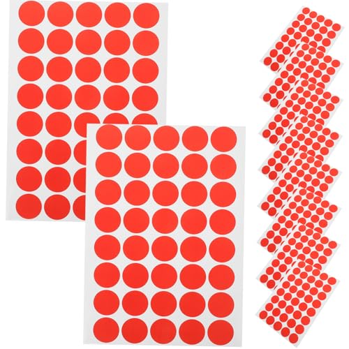 HOMSFOU 10 Blatt Farbige Tag -Aufkleber Etikett Klebstoff kreisförmig Bump-Dot-Aufkleber Form klettpunkte selbstklebend Klassifizierungspunktaufkleber farbige Aufkleber Papier rot HOMSFOU 10 Blatt Farbige Tag -Aufkleber Etikett Klebstoff kreisförmig Bump-Dot-Aufkleber Form klettpunkte selbstklebend Klassifizierungspunktaufkleber farbige Aufkleber Papier rot von HOMSFOU