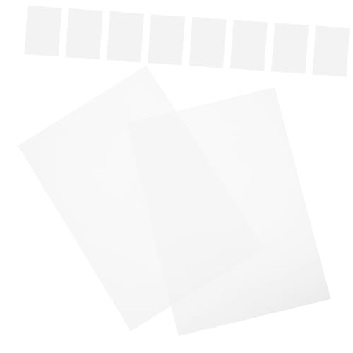 HOMSFOU 10 Blatt Frosted Printable PVC Sheets für Tintenstrahldrucker für Kartenherstellung Scrapbooking und Kreative Projekte Matte Oberfläche für Professionelle Druckergebnisse von HOMSFOU