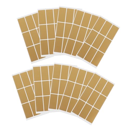 HOMSFOU 10 Blatt Kratzbeschichtung Rubbelaufkleber Kratzaufkleber Aufkleber Etiketten selber machen Notizen abkratzen Rubbeletikett Aufkleber ab das Haustier Golden von HOMSFOU